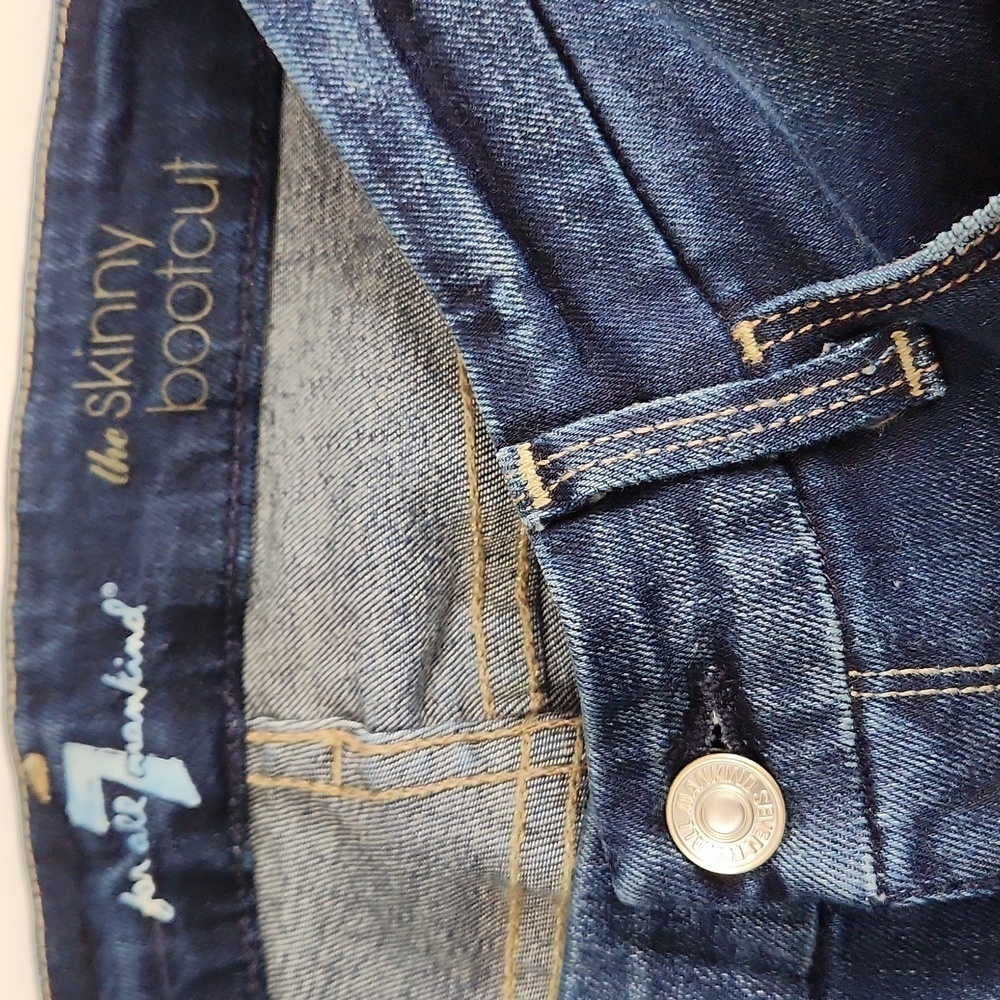 7 For All‎ Mankind The Skinny Boot Cut Jeans - Picture 5 of 8